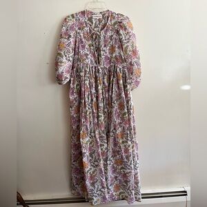 Daughter of India Kyra maxi dress in fuchsia bloom, size small